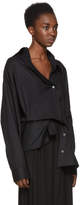 Thumbnail for your product : Ann Demeulemeester Black Asymmetric Shirt