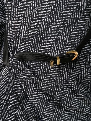 Versace belted detail midi dress
