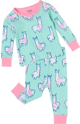 Hatley Alpacas Fitted Organic Cotton Two-Piece Pajamas