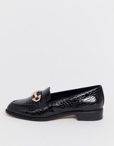 Thumbnail for your product : ASOS DESIGN Wide Fit Vapor snaffle loafer in black