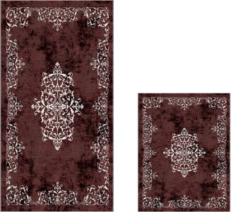 Swarthout Floral 2 Piece Bath Rug Set