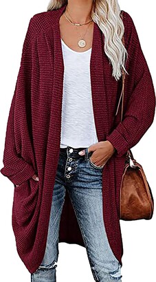 Basic Ribbed Waterfall Cardigan - Betsey's Boutique Shop 