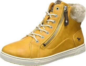 ladies yellow ankle boots