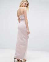 Thumbnail for your product : ASOS Scuba Bandeau Asymmetric Maxi Dress
