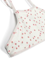 Frankies Bikinis Kids X Gigi Hadid White Doe Strawberry Bikini Top