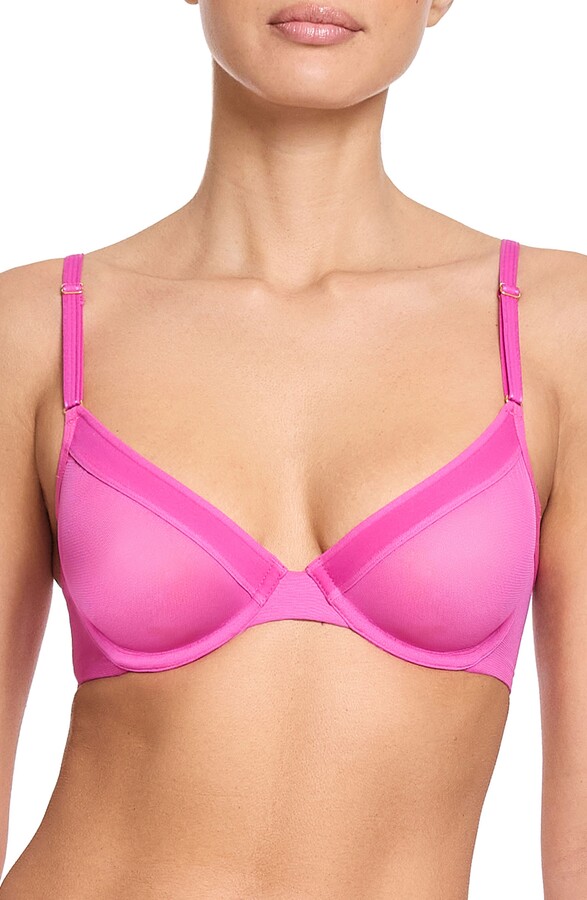 Hanky Panky Underwire Unlined Mesh Plunge Bra