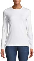 Thumbnail for your product : Lord & Taylor Petite Classic Long-Sleeve Stretch-Cotton Top