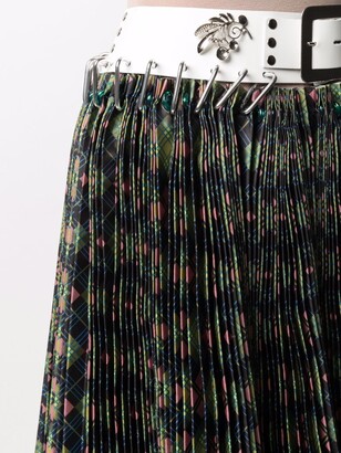 Chopova Lowena Argyle-Check Pleated Skirt