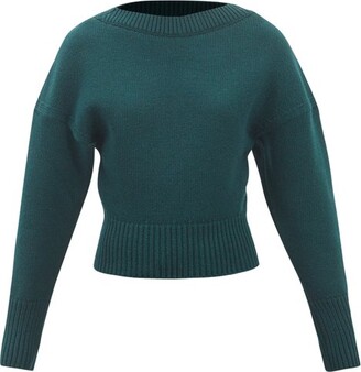 Alexander McQueen Dropped-shoulder Wool-blend Sweater