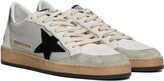 Thumbnail for your product : Golden Goose White & Gray Ball Star Sneakers