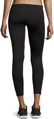 Koral Activewear Helix Shiny Colorblock Athletic Leggings, Camel/Black