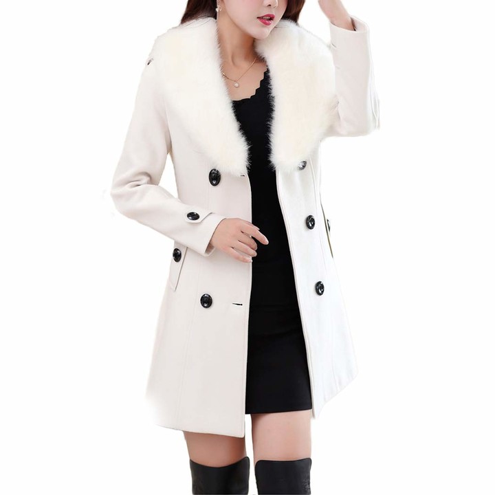 white wool coat uk