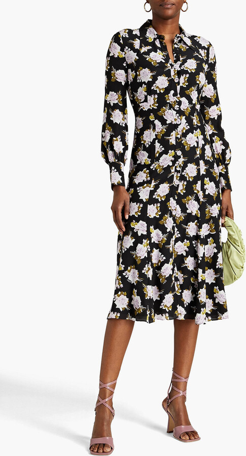 Silk-crepe Shirt Dress ShopStyle