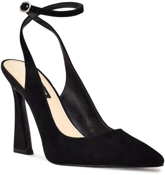 black pumps with ankle strap