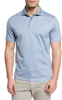 Thumbnail for your product : Ermenegildo Zegna Stretch-Cotton Polo Shirt, Light Blue