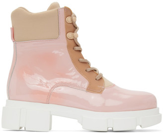 pink patent leather boots