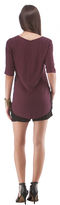 Thumbnail for your product : Twelfth St. By Cynthia Vincent | Triangle Embellished Tee - Burgundy