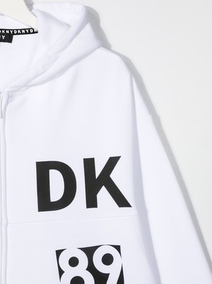 DKNY TEEN logo-print hoodie
