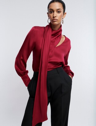 bcbg red top