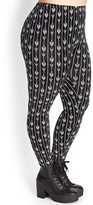 Thumbnail for your product : Forever 21 Plus Size Striped Geo Leggings