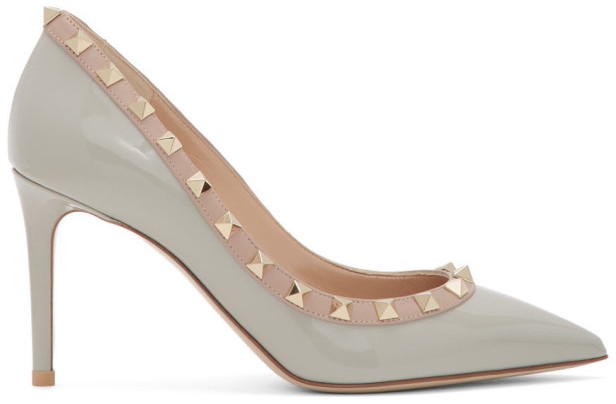 valentino white heels