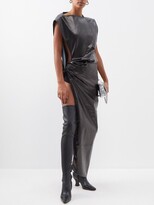 Thumbnail for your product : Rick Owens X Michèle Lamy Coated Cotton-blend Dress