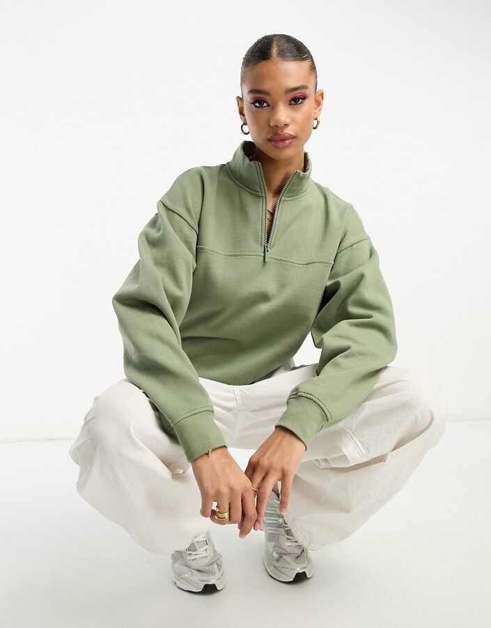 ASOS DESIGN Women's Green Sweatshirts & Hoodies | ShopStyle