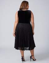 Thumbnail for your product : Velvet Pleated Midi Dress