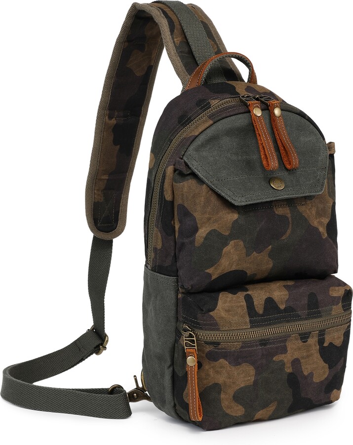 TSD BRAND Mountain Leaf Top Handle Sling Bag