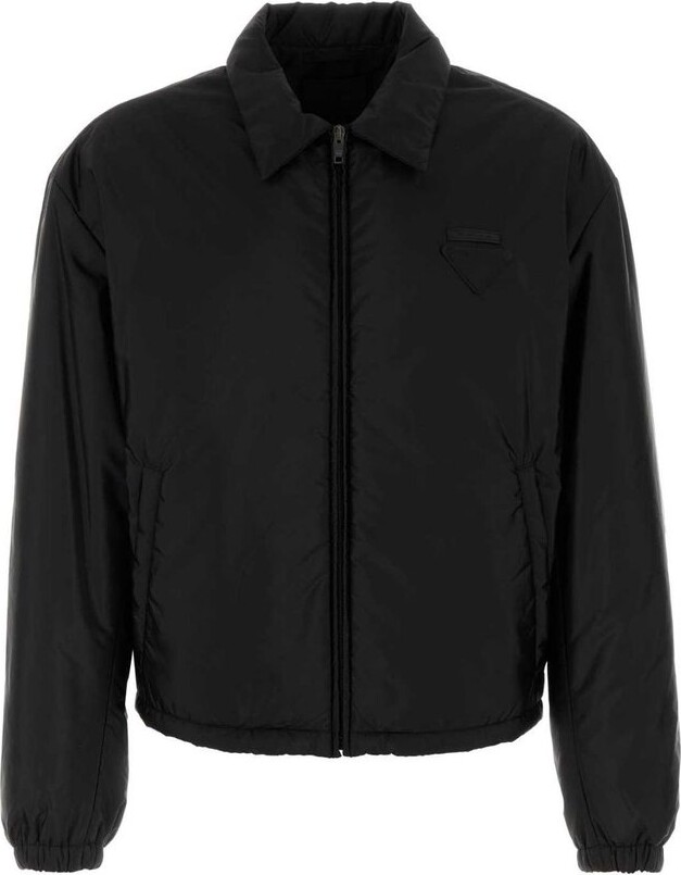 Prada Logo Detailed Zipped Jacket