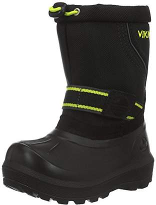 Viking Unisex Kids' Stalis Ankle Boots, (Black/Lime), 10.5 Child UK
