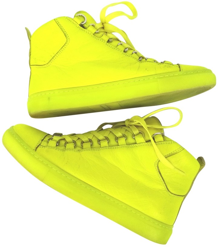green balenciaga arena sneakers