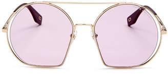 Marc Jacobs Women's Brow Bar Round Sunglasses, 56mm