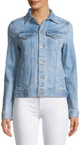 Thumbnail for your product : AG Jeans Mya Button-Front Light-Wash Denim Jacket