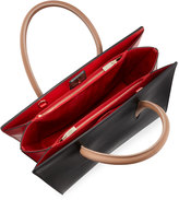 Thumbnail for your product : Christian Louboutin Paloma Medium Triple-Gusset Tote Bag, Black/Brown