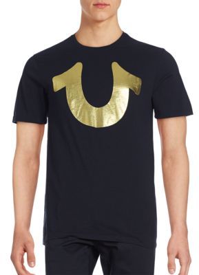 True Religion Gold Horseshoe Logo Shirt