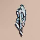 Thumbnail for your product : Burberry Reclining Figure: Bunched Print Cotton Square - Large