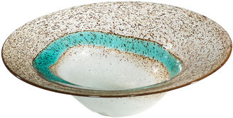 Bradburn Gallery Home Glass Bowl, Turquoise/Gold