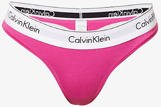 Calvin Klein Women's Sleek Model Thong Panty, Bare  