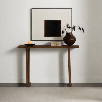Liu's ink furniture Minimalist Solid Wood Console Table
