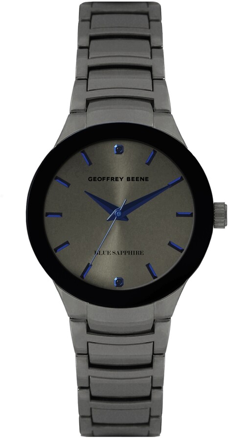Geoffrey Beene Genuine Blue Sapphire Dial Bracelet Watch - ShopStyle
