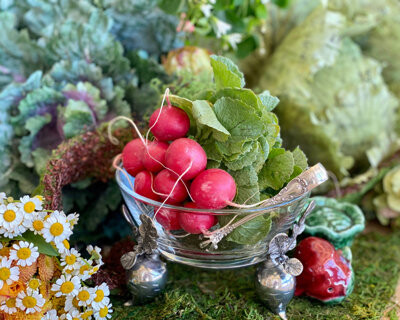 Vagabond House Farmer's Market Radish Dessert Bowl