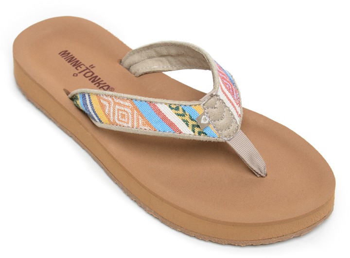 material flip flops womens