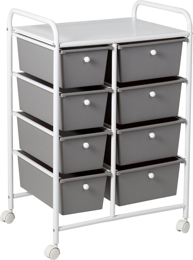 IRIS USA 4Pack Medium 17qt Stackable Plastic Drawers for Clothes, White