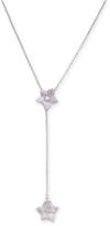 Thumbnail for your product : Kate Spade Silver-Tone Pavé Flower Y Necklace, 16" + 3" extender