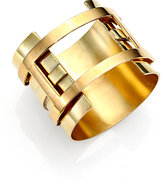Thumbnail for your product : Aesa Double Bar Clutch Cuff Bracelet