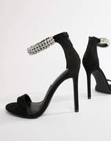 Thumbnail for your product : Steve Madden Rando Embellished Strap Heeled Sandals