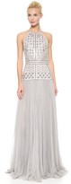 Thumbnail for your product : J. Mendel Halter Gown with Embroidery