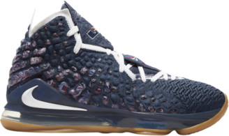 navy lebron 17