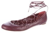 Thumbnail for your product : Nina Ricci Multistrap Leather Flats
